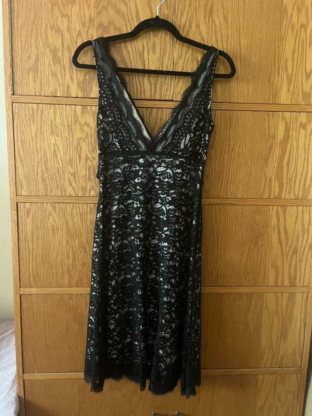 White House | Black Market Black Lace Dress